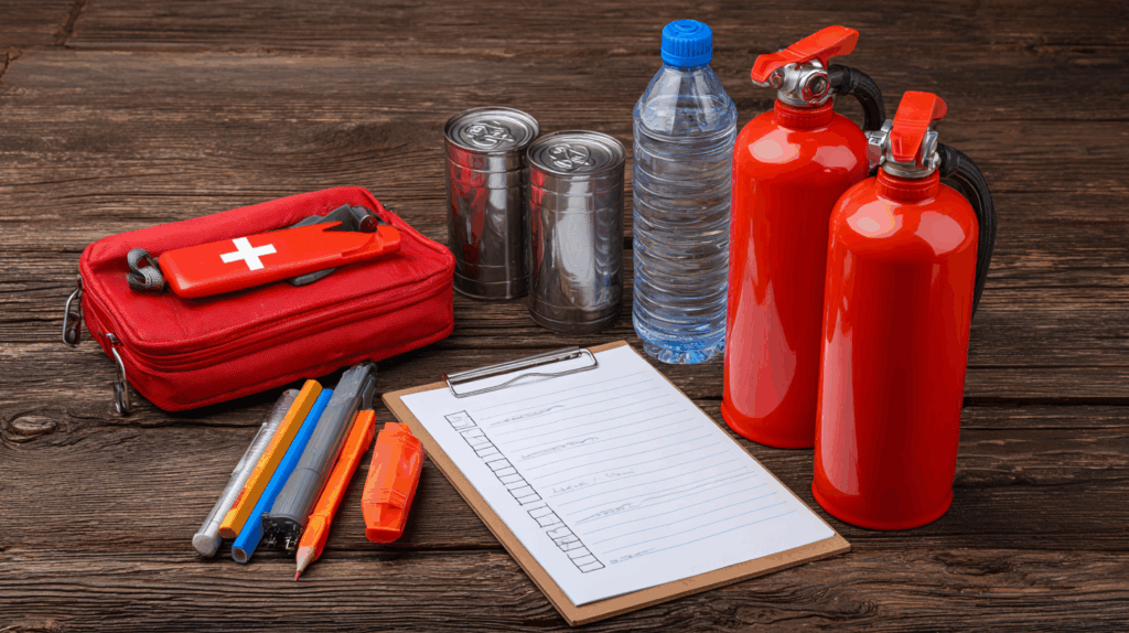 Checklist for emergency preparedness improving survival odds