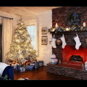 Safe Christmas tree placement to prevent fires.