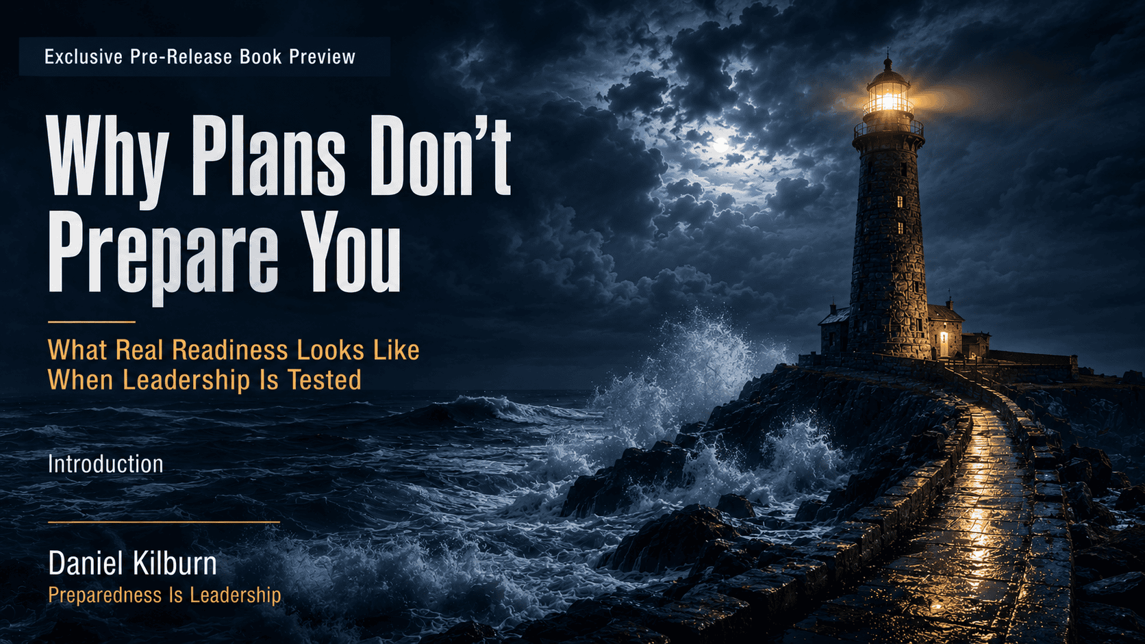 Why Plans Don’t Prepare You: Intro cover
