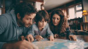 danielk4603_A_family_reviewing_an_evacuation_map_-ar_169_-v_8dc08694-bef9-4e19-ba6b-015169cc21c5_3-300x168 National Wildfire Awareness Month