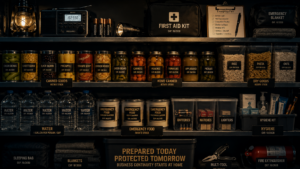 Organized emergency pantry