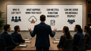 Reinforces that leadership must think beyond technology.