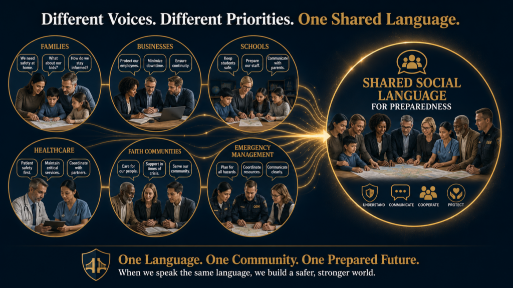 Shared Social Language for Preparedness